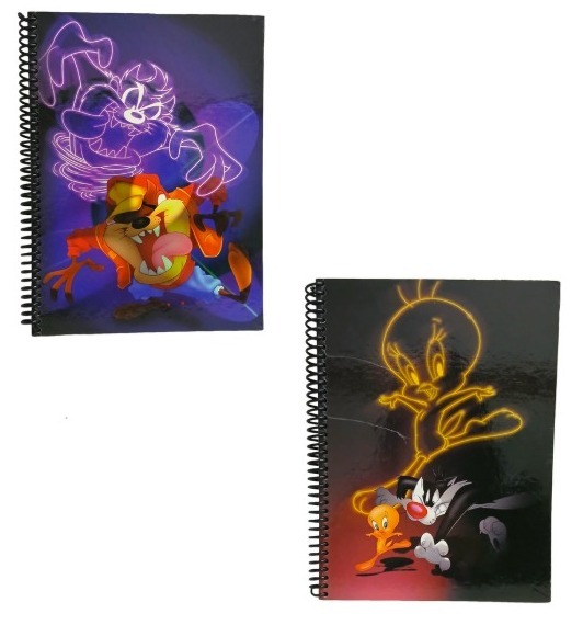 CADERNO C.D.1X1 LONNEY TUNES BLACK